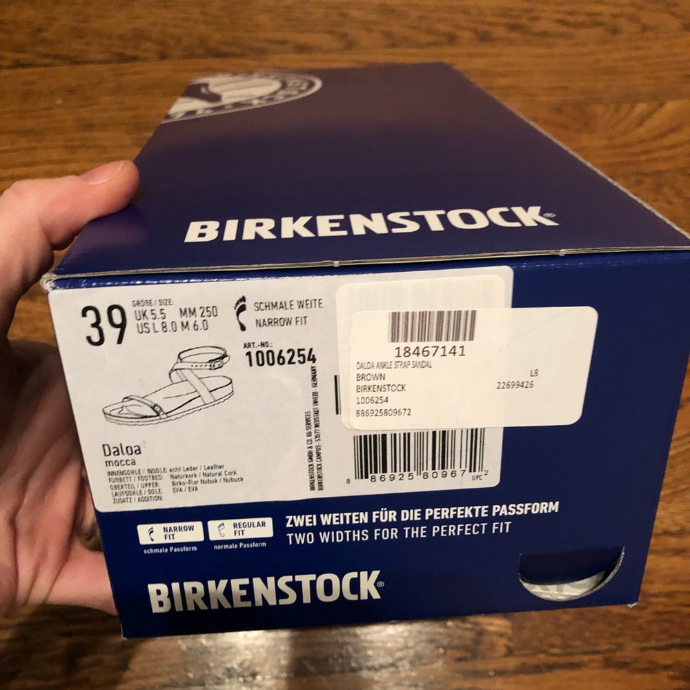 New Birkenstock Daloa sandals 41 NiB mocca - Picture 3 of 5